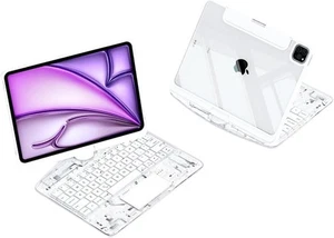 360 Rotating Transparent Keyboard for iPad Air 11 inch (M3,M2)/ iPad Air 5th/4th - Picture 1 of 3