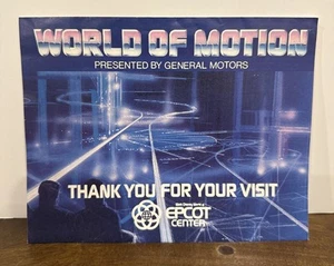 Vintage 1983 GM Motors World of Motion Epcot Center Souvenir Color Brochure FL - Picture 1 of 4
