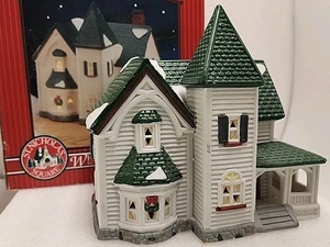 Villaggio Piazza San Nicola Collezione Casa di Natale "Casa Bianca" con scatola - Foto 1 di 15