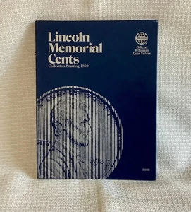 Whitman Münzordner 9000, Lincoln Memorial Cents 1959-1982, volles Album 52 Münzen - Bild 1 von 6