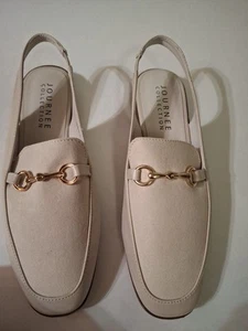 JOURNEE COLLECTION Damen-Slipper beige Fersenriemen Größe 10 - Bild 1 von 10