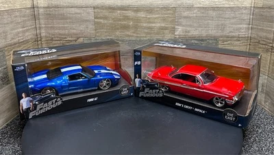 Jada Toys Fast & Furious 1:24 Ford GT 97177 & Dom's Chevy Impala 98426 (2018) - Imagem 1 de 4