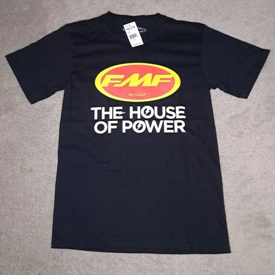 Camiseta FMF So Cal Racing Para Hombre Pequeña Negra Y2k The House Of Power Foto 1 de 4