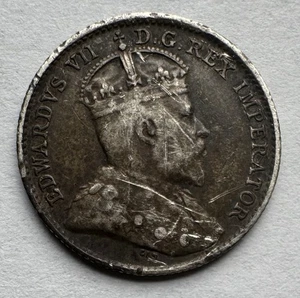 KANADA NEUFUNDLAND 1903 5 CENT .925 SILBER KM# 7 EDWARD VII - Bild 1 von 2