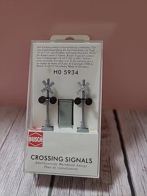 Busch 5934 American Railroad Crossing Signals HO Scale  New in Box - Image 1 of 3