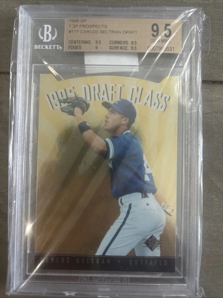 1995 SP Top Prospects Carlos Beltran #111 BGS 9.5 Gem MINT Foil die cut HOF? - Image 1 of 1
