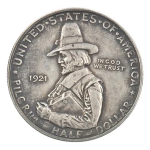 1921-D Stone Mountain Commemorative Half Dollar Beautiful Tone *0239 - Picture 1 of 3