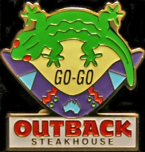 A5484b Outback Steakhouse Go Go verde geco - Foto 1 di 1
