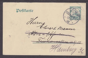 Tarjeta postal reenviada Togo Mi P16 1908 1908 5pf, LOME-HAMBURGO - Imagen 1 de 2