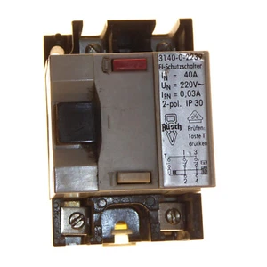 Rusch 3140-0-2239 FI-Schutzschalter 40 Amp 30mA 2 Pole Circuit Breaker IP30 - Picture 1 of 6