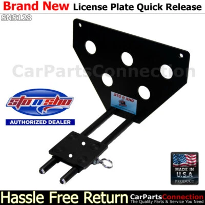 STO N SHO For 2017-2019 Audi A6/A7/S6 Quick Release License Plate Bracket SNS128 - Image 1 of 4