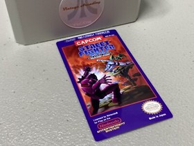 Street Fighter 2010 (NES Nintendo) Replacement Label
