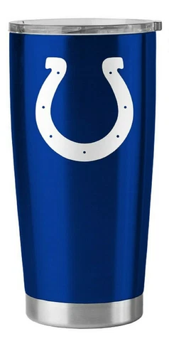 Indianapolis Colts 20 oz Stainless Steel Insulated Ultra Travel Tumbler Mug Cover