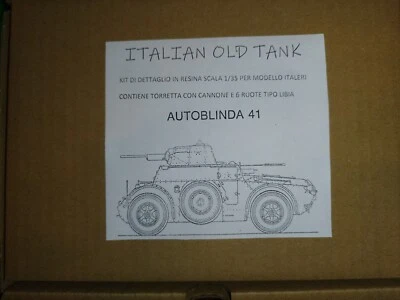 Italian Old Tank Kit Dettaglio E Correzione Ab 41 Libia Italeri Resin 1/35  - Immagine 1 di 2