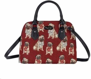 Bolso Convertible Signare Tapestry Pug Asa Superior Bolso de Hombro para Mujer - Imagen 1 de 6