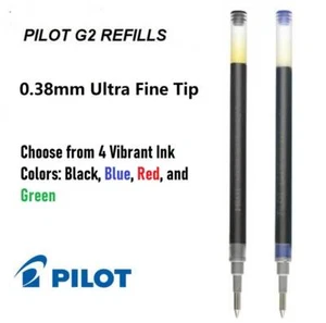 Pilot G2-38 Gel Ink Rolling Ball Pen Refills, 0.38mm Ultra Fine Point, 3 Packs - Picture 1 of 10