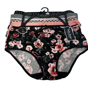 Lot Of Five Delta Burke Women's Size 1X Panty Brief Assorted Colors New - Picture 1 of 11