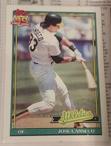 Atletismo de Oakland 1991 Joseph Canseco #700 - Imagen 1 de 2