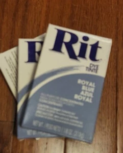 Rit All-Purpose Powder Dye, Royal Blue LOT OF 3 - Picture 1 of 1