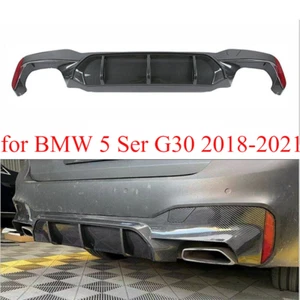 for BMW 5 Ser G30 2018-2021 Rear Lower Diffuser Modify to MP Look Carbon Fiber - Picture 1 of 8