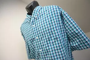 Chaps Ralph Lauren Dress Shirt Plaid Cotton Blend Mens Size 3XB 3XL Big - Picture 1 of 9