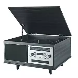 Proscan 7-in-1 Bluetooth Plattenspieler & Multimedia Center mit integrierter Stereoanlage - Bild 1 von 7