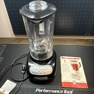 KitchenAid Household 5 Speed Blender Model KSB560 Black w/56 Oz Pitcher - Tested - Picture 1 of 5