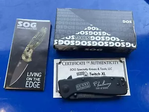 Sog Twitch XL Tanto Knife “Gunny Approved” R Lee Ermey Limited Edition TWI-211 - Picture 1 of 6