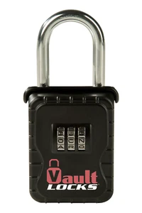 Realtor Lock Box 3 Letter Resettable Combination Padlock For Hiding Keys - Picture 1 of 5