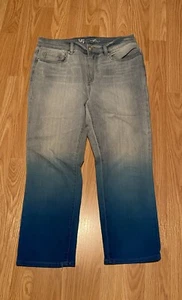 DG2 by Diane Gilman Women's Blue Tones Cropped Jeans  Stretch NWOT Sz 6P. T8 - Picture 1 of 5