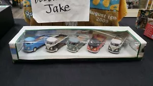 NIB 1960 BULL VOLKSWAGEN PICK UP TRUCK REPLICA 1/43 HONGWELL CARARAMA SET OF 5 - Picture 1 of 7