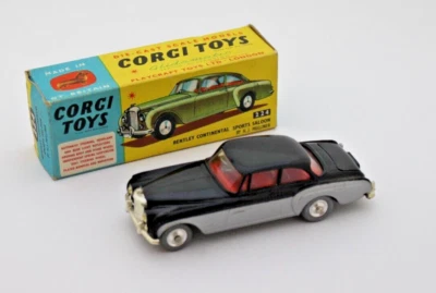 Corgi Car Toys Bentley Continental Sports Saloon Model 224 Original Box Mulliner - Image 1 of 4