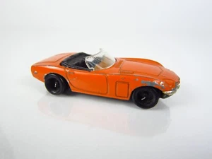 Vintage Playart Toyota 2000GT Convertible Orange 1/64 Scale Black Interior - Picture 1 of 6
