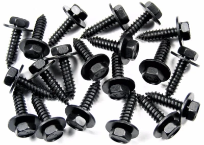 Dodge Truck Firewall & Accessory Screws- M6.3 x 25mm Long- 10mm Hex- 20 pcs #168 - Image 1 of 3