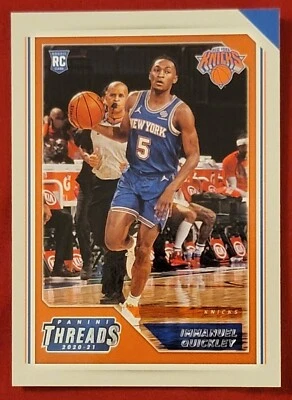 2020-21 Panini Chronicles -Threads #100 Immanuel Quickley (RC) - New York Knicks - Image 1 of 2