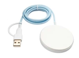 SYSTEM-S Wireless Charger 15 W Ladestation Kabel 100 cm USB 3.1 Typ C 2.0 A - Zdjęcie 1 z 4