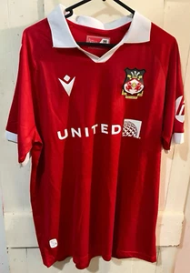Wrexham AFC 2024 25 Home football Shirt Jersey Cymru Wales McClean Mullin M - Picture 1 of 11