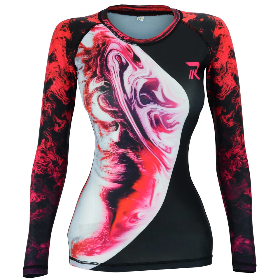 Koyes Fightwear Women's MMA Compression Rash Guard BJJ Wrestling Long Sleeve  - Image 1 of 3