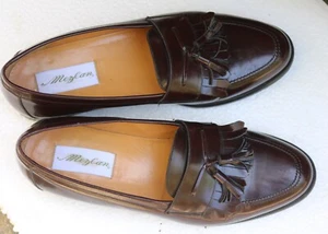 Mezlan Santander Men's Leather Kiltie Tassel Loafers Size 10½M Burgundy. - Picture 1 of 9