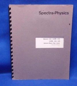 Spectra-Physics 132, 132M, 133, 133M, 134, 135 Manual - Picture 1 of 1