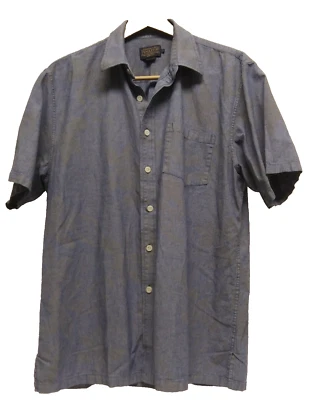Pendleton Mens Floral Short Sleeve Button Up Shirt Size Large Blue/Gray - Image 1 of 3
