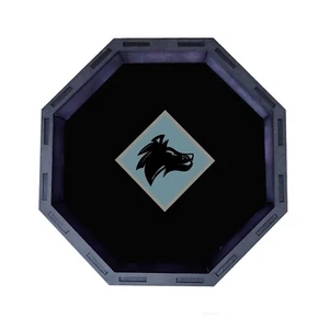 Space Wolves vassoio dadi in legno ottagono, vassoio rotante D&D giochi da tavolo RPG - Foto 1 di 2