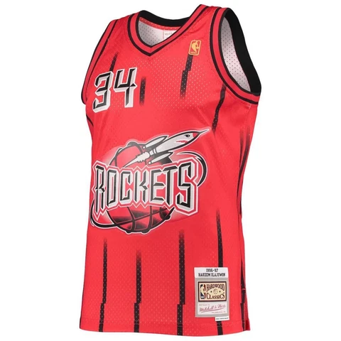 Mens Mitchell & Ness NBA RELOAD SWINGMAN JERSEY - ROCKETS 1996 HAKEEM OLAJUWON Cover