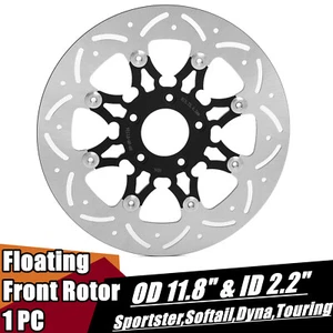 Floating 11.8 Front Brake Rotor for Harley Touring Road King Electra Glide 08-23 - Picture 1 of 11