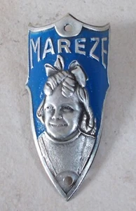 Stemma Fregio MAREZE Francia Bici Bicicletta d'Epoca Head Badge #2 - Foto 1 di 2