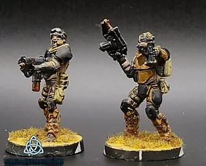 painted Minutemen with Light Flamethrower Marauder with Heavy Flamethrow Ariadna - Picture 1 of 5