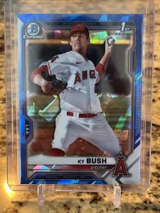2021 Bowman Draft Chrome Sapphire 1st Ky Bush #BDC-149 LAA Angels RC 