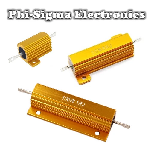 Aluminium Clad Power Resistors 10W, 25W, 50W, 100W - Full Range of Values - Image 1 of 1