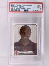 2005 Panini Champions Of Europe 1955-2005 Soccer #57 Thierry Henry PSA 9 MINT