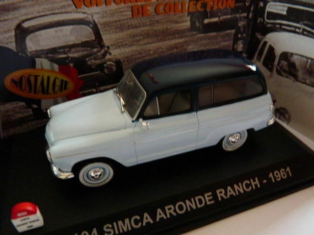 SIM401 voiture UNIVERSAL HOBBIES NOSTALGIE 1/43 : SIMCA aronde Ranch break 1961 - Photo 1/1